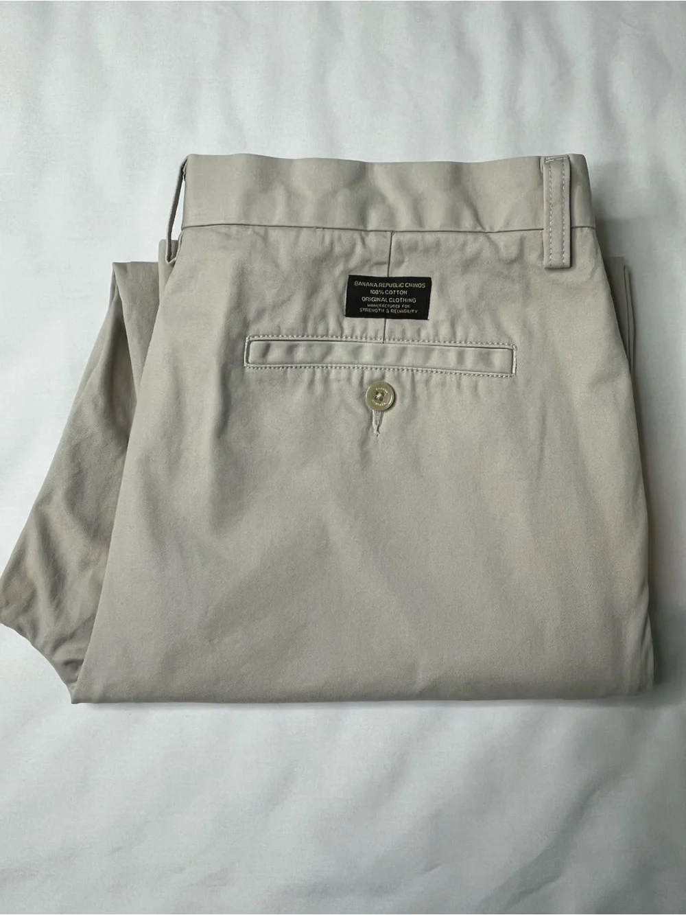 Banana Republic Chino Pants Dawson Men’s 35x30 Relaxed Fit Khaki Beige